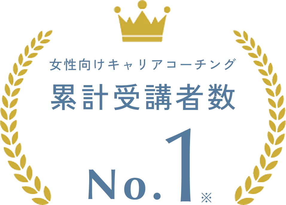 女性向けキャリアコーチング 累計受講者数 No.1